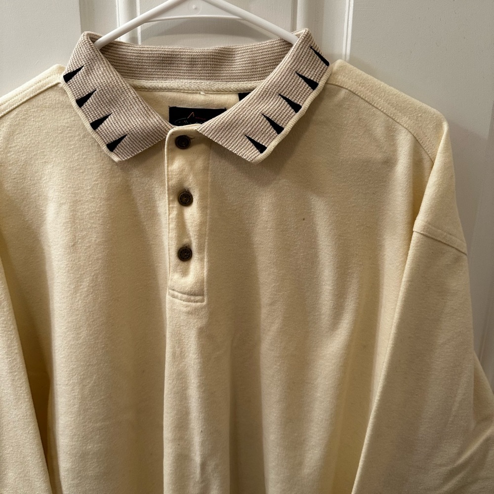 Vintage Greg Norman collared long sleeve polo - Picture 2 of 6